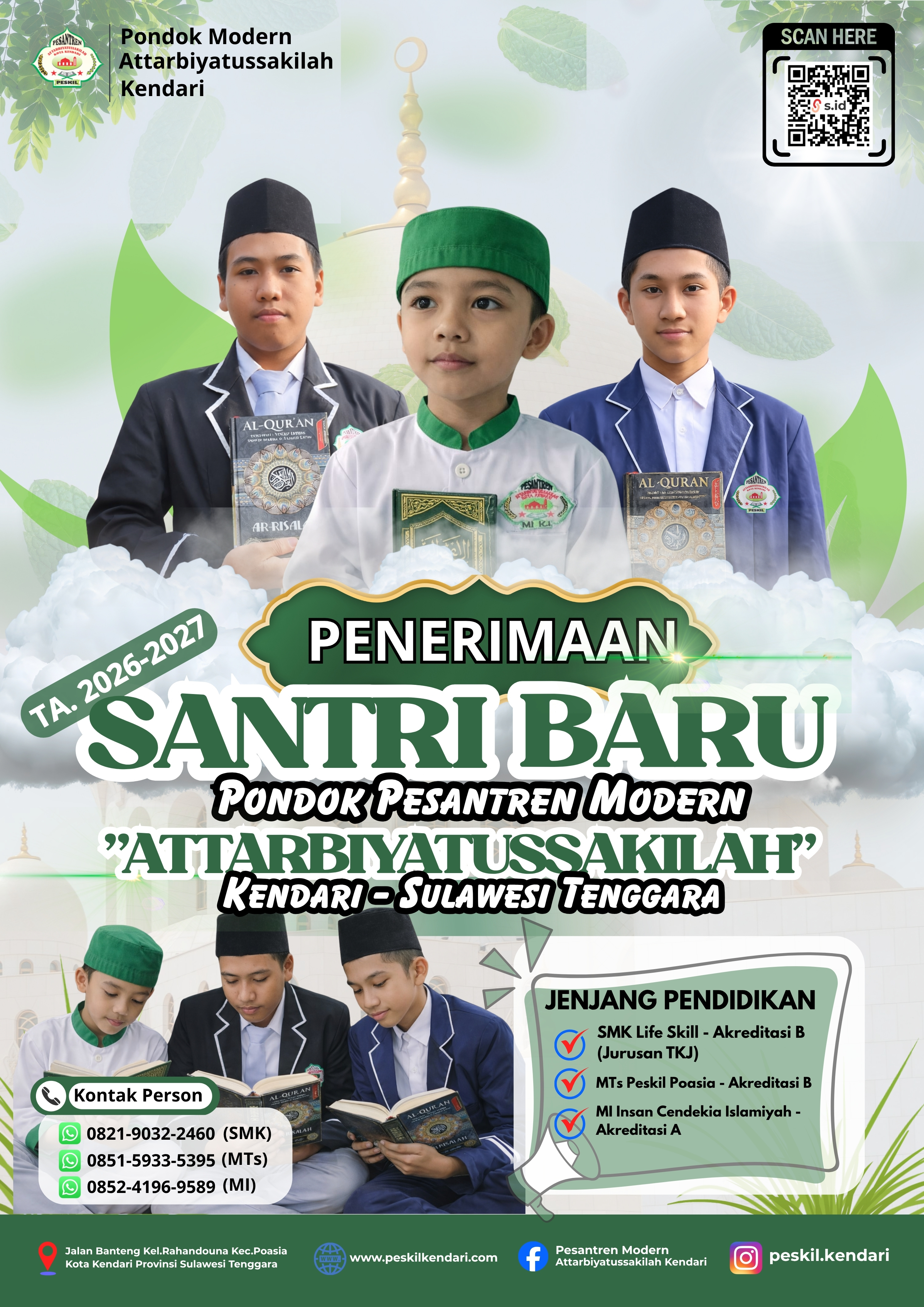 Penerimaan Santri Baru Tahun Pelajaran 2026/2027